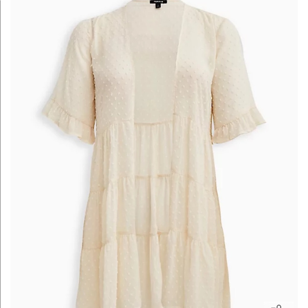 NWT TORRID Tiered Ruffle Kimono 👘 - Picture 2 of 5